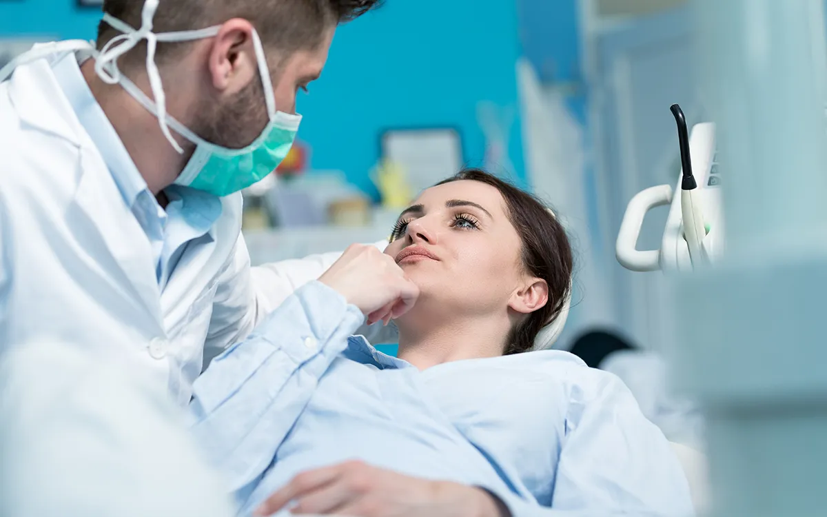 A knocked-out permanent tooth